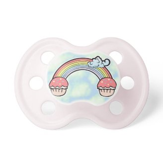 cupcakes at the end of the rainbow pacifiers Booginhead_pacifier cupcakes at the end of the rainbow pacifiers Booginhead_pacifier