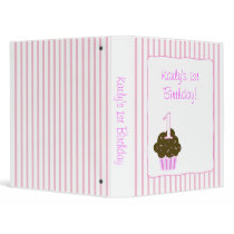 CUPCAKES Birthday Personalize ANY age Binder