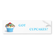 Cupcakes Bumper Sticker bumper stickers by LetThemEatCupcakes Cupcakes Bumper Sticker bumper stickers