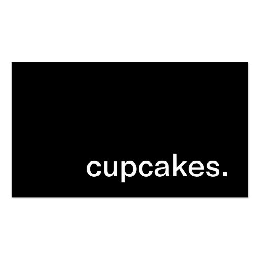 Cupcakes Business Card (front side)