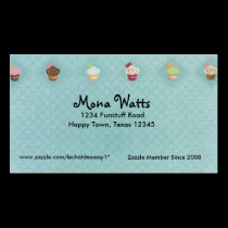 Cupcakes business card business cards