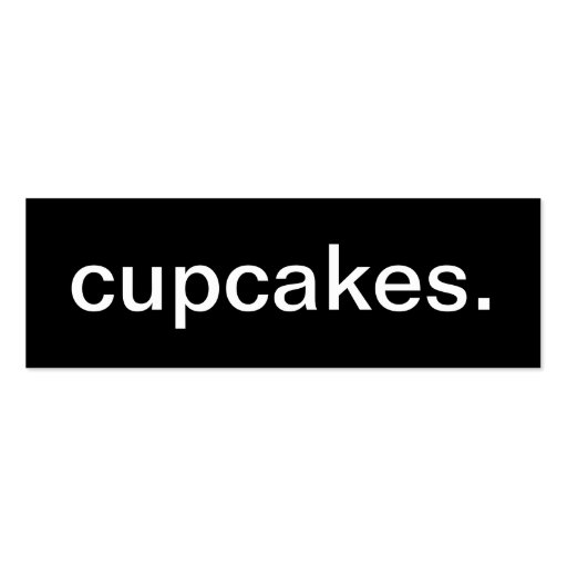 Cupcakes Business Card (front side)