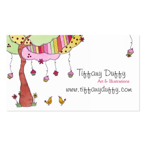 Cupcakes Business Card Template (front side)
