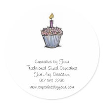 Cupcakes by Four Sticker - Customized by nesantaliz Cupcakes by Four Sticker - Customized