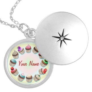 Cupcakes Colorful Circle Necklace