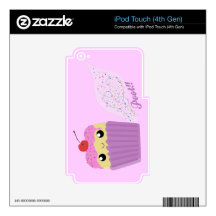 Cupcakes Fart Sprinkles Decals For iPod Touch 4G