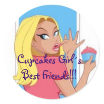 Cupcakes Girl´s Best Friends!!! stickers