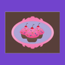 Cupcakes in a Frame postcards