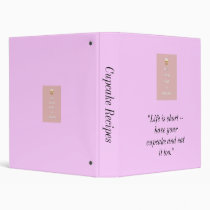 Cupcakes - keep calm and carry on - Recipe folder binders