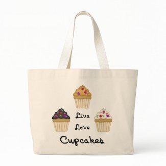 Cupcakes Live Love bag