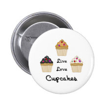 Cupcakes Live Love Buttons