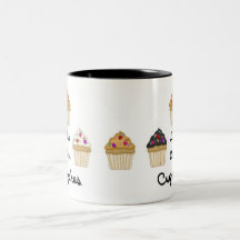 Cupcakes Live Love Coffee Mugs