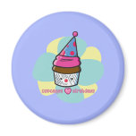 Cupcakes Love Birthdays Magnet