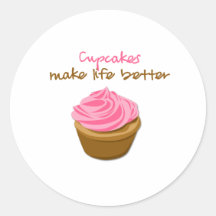 Cupcakes Make Life Better Sticker