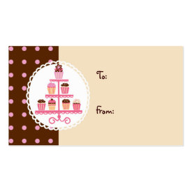 Cupcakes on a Stand (Brown/Cream) profilecard