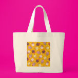 Cupcakes on Gold Canvas Bags