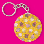 Cupcakes on Gold Keychains