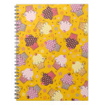 Cupcakes on Gold Spiral Notebook