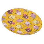 Cupcakes on Gold Plates