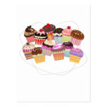 Cupcakes paradise post cards