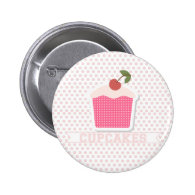 Cupcakes & Polka Dots Button