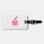 Cupcakes & Polka Dots Luggage Tag