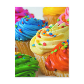 Cupcakes postcard postcard