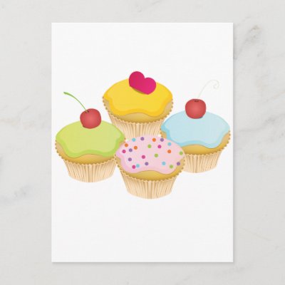 Cupcakes postcards