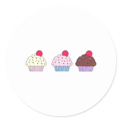 Cupcakes stickers