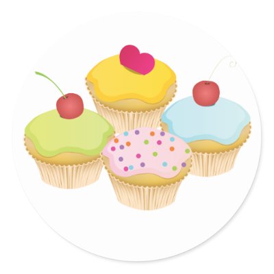 Cupcakes stickers