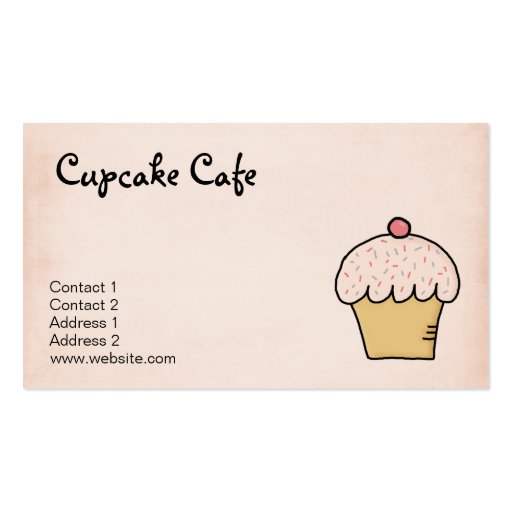 Cupcakes & Tea cups! Business Cards (back side)
