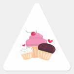 Cupcakes Triangle Sticker