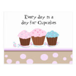 Cupcakes with a Cute Saying Postcard