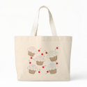 Cupcakes with Pastel Sprinkles &amp; Cherries Tote Bags