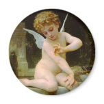 Cupid and butterfly by Bouguereau
