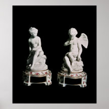 Cupid and Psyche, Sevres group, 1758 Poster