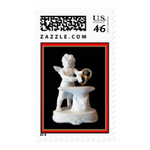 Cupid and Wedding Rings postage