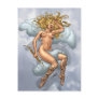 Cupid Angel reclining on a Cloud in Heaven by Al R Postcard