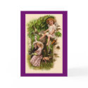 Cupid & Couple Vintage Valentine's Card card