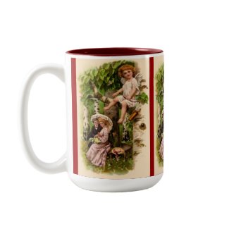 Cupid & Couple Vintage Valentine's Mug mug