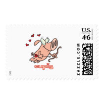 Cupid "Cupig" Valentines Day design postage by Eholidayz Cupid "Cupig" Valentines Day design postage