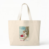 Cupid Directs Heart Where to Go Tote Bag