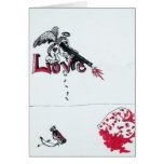 Cupid Gone Honey Badger Greeting Card