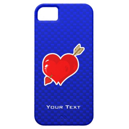 Cupid Heart & Arrow; Blue iPhone 5 Cover