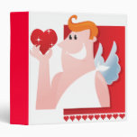 Cupid Holding Heart Notebook Binders