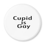 Cupid Is Gay Fridge Magnets