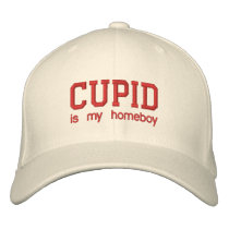 CUPID, is my homeboy embroidered hats
