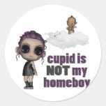 cupid is not my homeboy punk girl stickers
