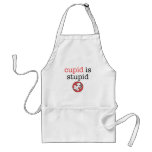 Cupid Is Stupid Anti-Valentine's Day aprons