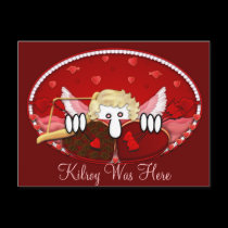 Cupid Kilroy Postcard 2